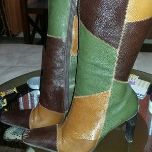 Patchwork boots